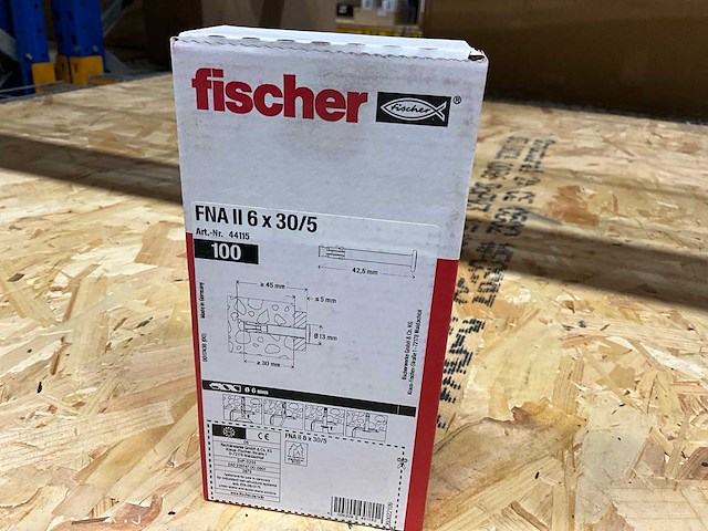 Fischer fns ii 6x30/5 overig bevestigingsmateriaal (500x) - afbeelding 2 van  3