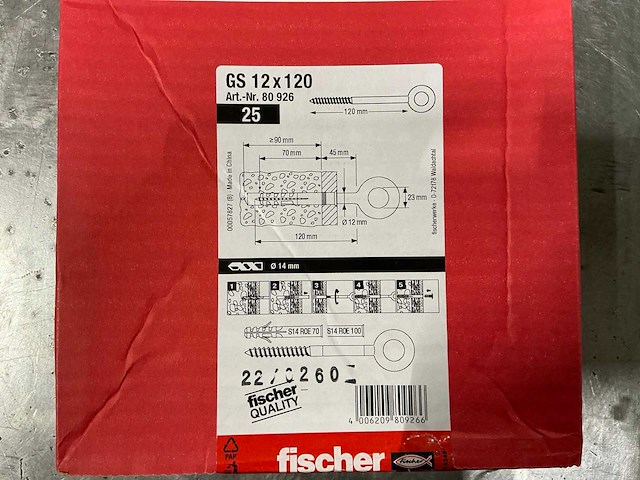 Fischer gs 12x120 steigeroog - afbeelding 2 van  3