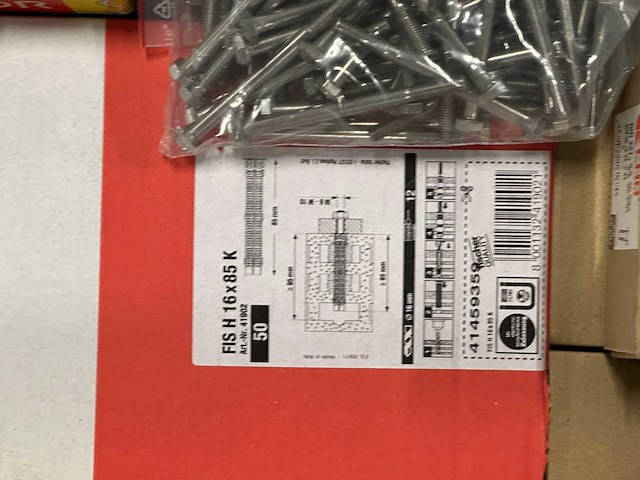 Fischer / mix - partij gemengde bevestigingsmaterialen bouten / moeren - afbeelding 4 van  13