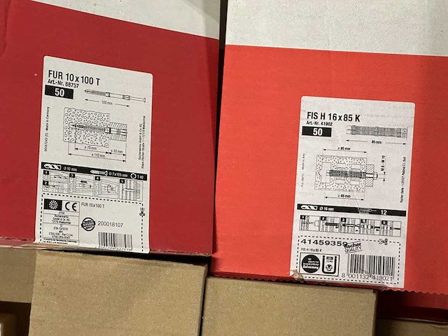Fischer / mix - partij gemengde bevestigingsmaterialen bouten / moeren - afbeelding 5 van  13