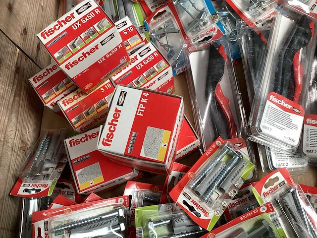 Fischer mix kavel diverse bevestigingsmaterialen (121x) - afbeelding 1 van  2