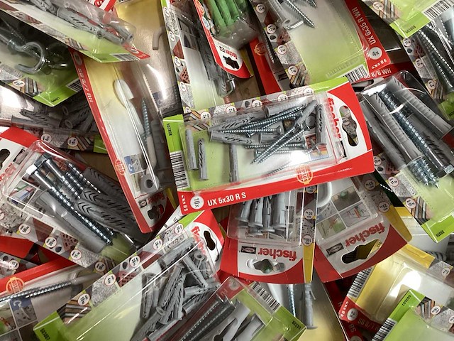 Fischer mix kavel diverse bevestigingsmaterialen (147x) - afbeelding 4 van  8