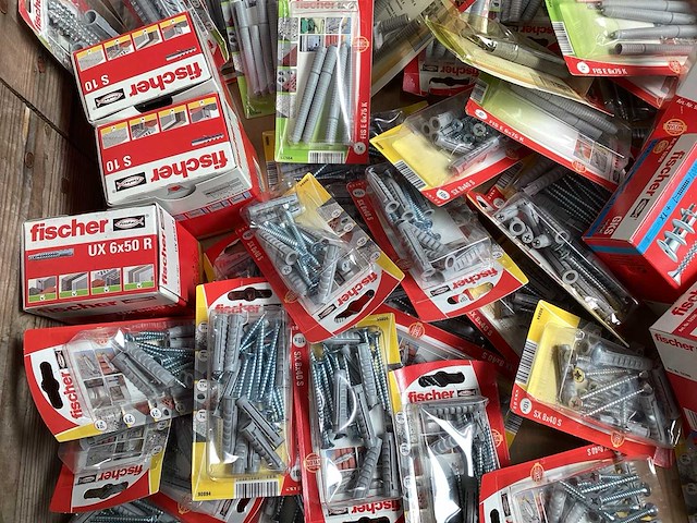 Fischer mix kavel diverse bevestigingsmaterialen (152x) - afbeelding 1 van  3