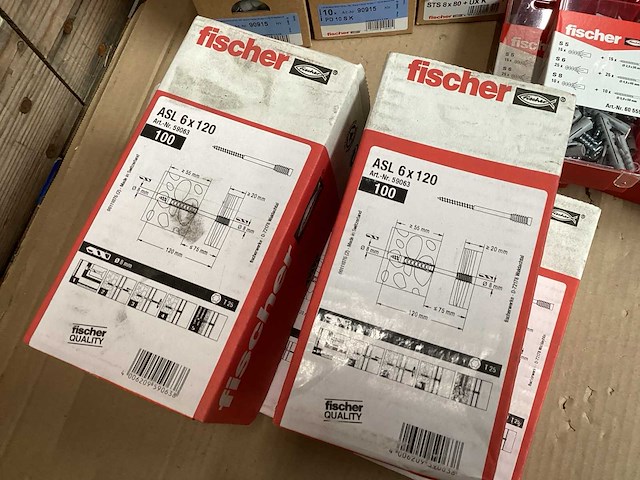 Fischer mix kavel diverse bevestigingsmaterialen (59x) - afbeelding 4 van  6