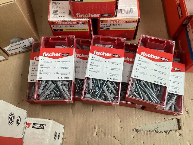 Fischer mix kavel diverse bevestigingsmaterialen (59x) - afbeelding 6 van  6