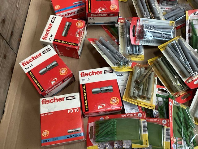 Fischer mix kavel diverse bevestigingsmaterialen (72x) - afbeelding 2 van  6