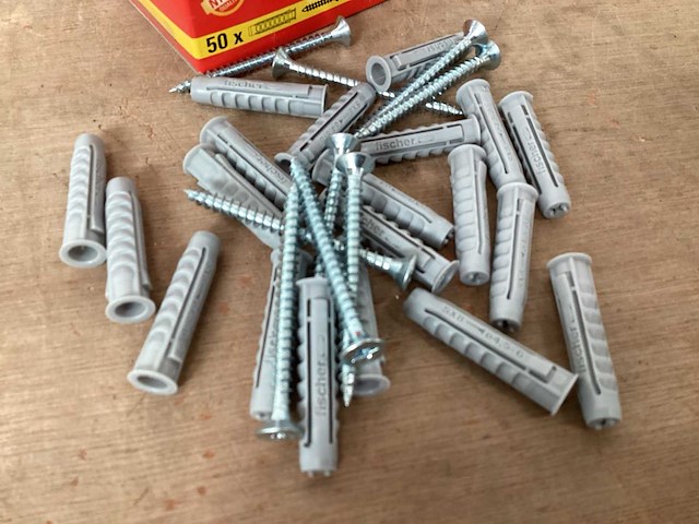 Fischer plug met schroef , doos 50 st (28x) - afbeelding 2 van  5