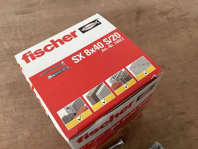 Fischer plug met schroef , doos 50 st (28x) - afbeelding 3 van  5
