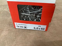 Fischer rvs vlonderschroef 5x40, doos 75 stuk (26x) - afbeelding 1 van  2