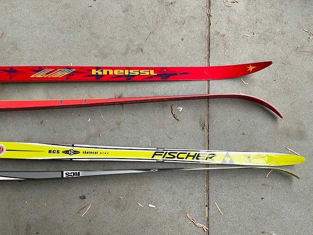Fischer / salomon langlaufski’s + yoko / swix stokken - afbeelding 2 van  7