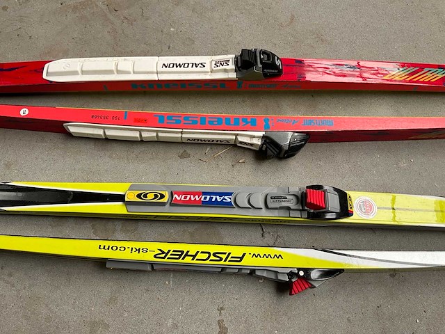 Fischer / salomon langlaufski’s + yoko / swix stokken - afbeelding 3 van  7