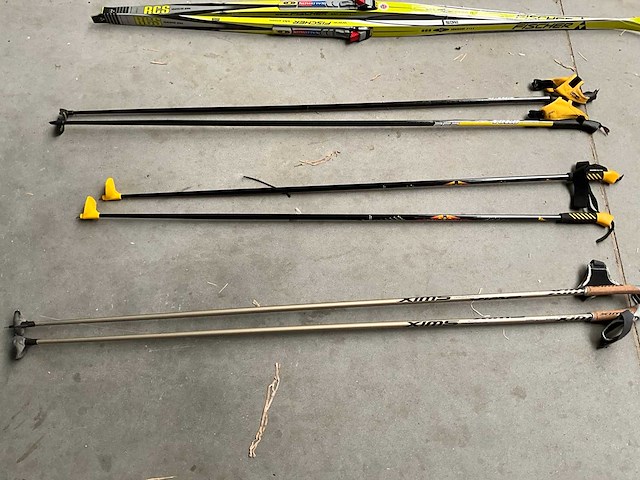 Fischer / salomon langlaufski’s + yoko / swix stokken - afbeelding 5 van  7