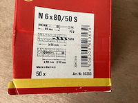 Fischer slagplug 6x80, doos 50 stuks (10x) - afbeelding 3 van  3