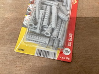 Fischer sx 6x30 nylon plug, blister 30 stuks (149x) - afbeelding 2 van  3