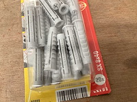Fischer sx 8x40 nylon plug, blister 20 stuks (60x) - afbeelding 2 van  3