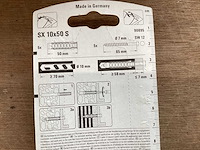 Fischer sx10x50s plug met houtdraadbout 7x65 (216x) - afbeelding 2 van  2