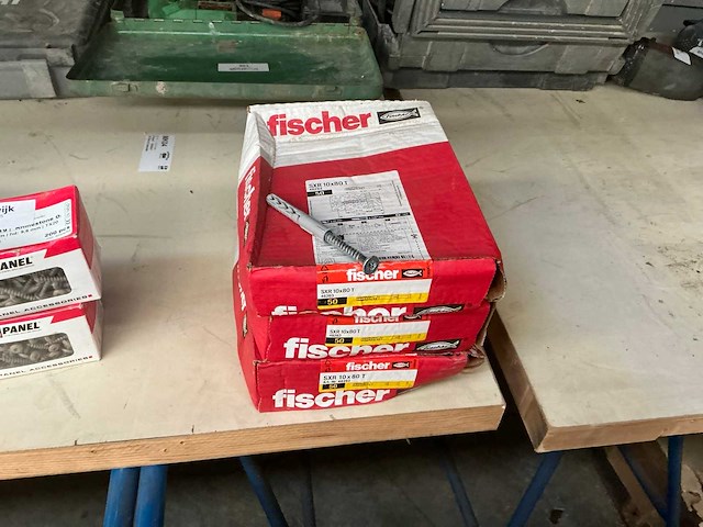 Fischer sxr 10x80 t constructie schroeven met plug (150x) - afbeelding 1 van  2