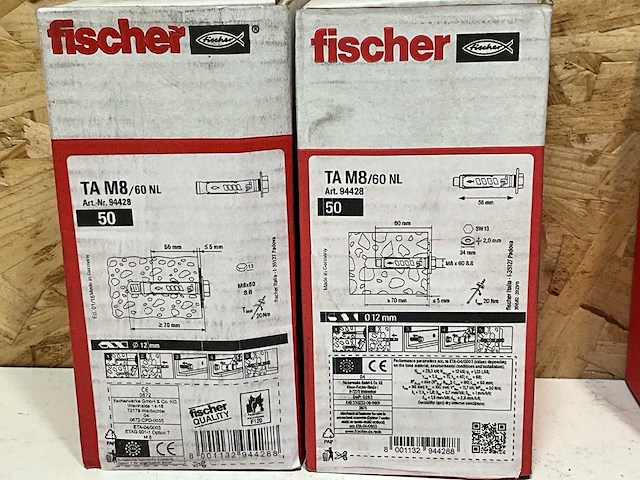 Fischer ta m8 hulsankers (4x) - afbeelding 2 van  3