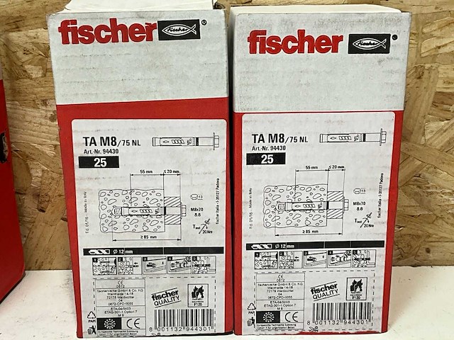 Fischer ta m8 hulsankers (4x) - afbeelding 3 van  3