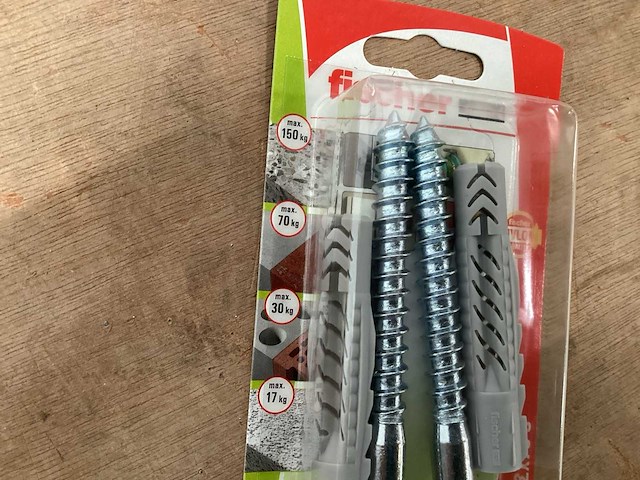 Fischer ux12x70s plug met houtdraadbout (47x) - afbeelding 2 van  3