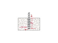 Fischer whg set gecoat beton m8 voor verankering en afdichting - afbeelding 2 van  4
