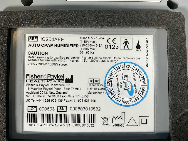 Fisher & paykel - hc254aee - auto cpap humidifier - 2009 - afbeelding 10 van  11