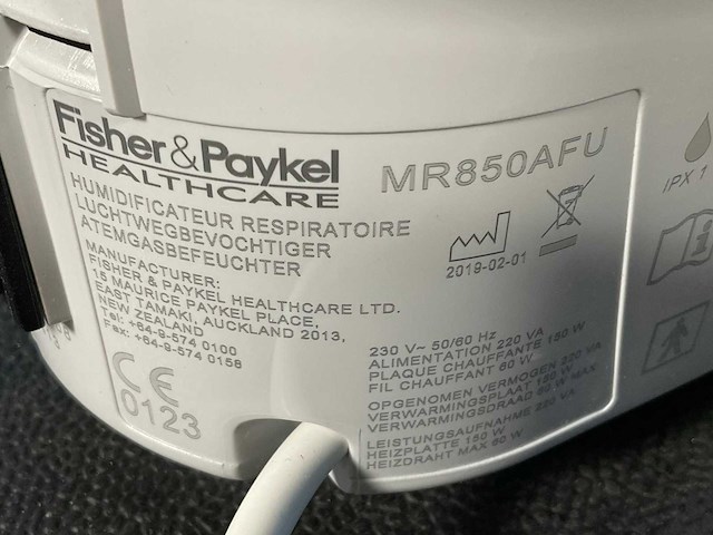 Fisher & paykel - mr850 luchtwegbevochtiger - 2019 - afbeelding 5 van  5