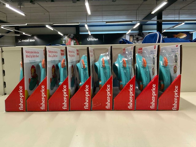 Fisher-price opwindbare paddle boot (leeuw) badspeelgoed (8x) - afbeelding 3 van  3