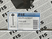 Fisprofi golfplaatbout 7x110 (100x) - afbeelding 5 van  6