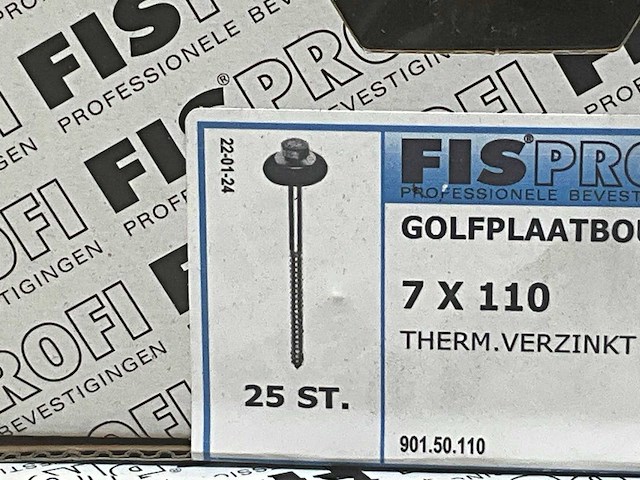 Fisprofi golfplaatbout 7x110 (100x) - afbeelding 6 van  6