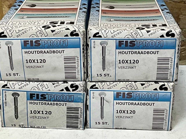 Fisprofi houtdraaibouten 7x110 en 10x120 (185x) - afbeelding 2 van  5