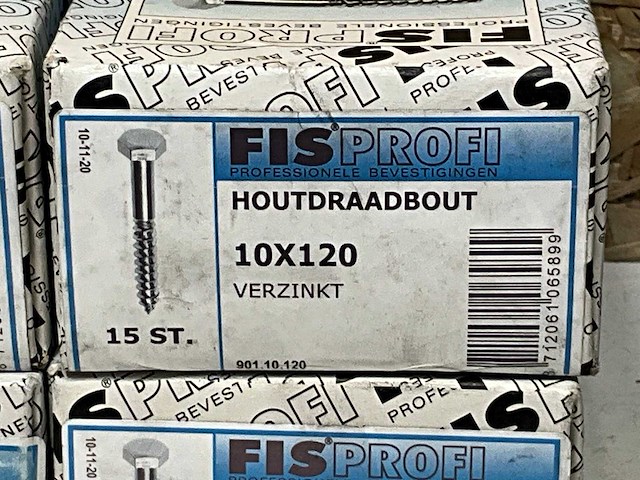 Fisprofi houtdraaibouten 7x110 en 10x120 (185x) - afbeelding 3 van  5