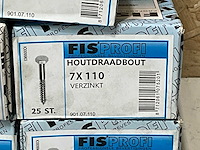 Fisprofi houtdraaibouten 7x110 en 10x120 (185x) - afbeelding 5 van  5