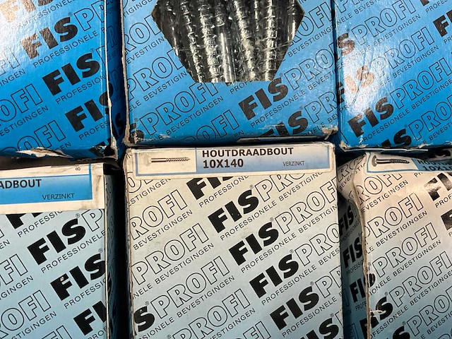 Fisprofi partij houtdraadbouten, slotbouten en diversen (62x) - afbeelding 7 van  24