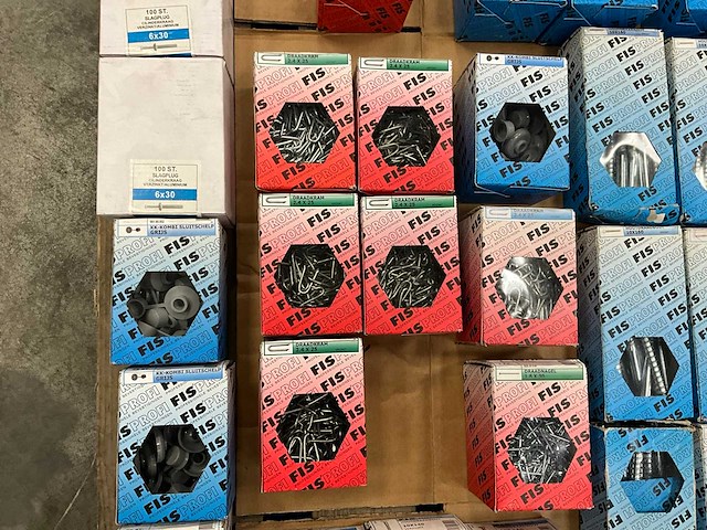 Fisprofi partij houtdraadbouten, slotbouten en diversen (62x) - afbeelding 16 van  24