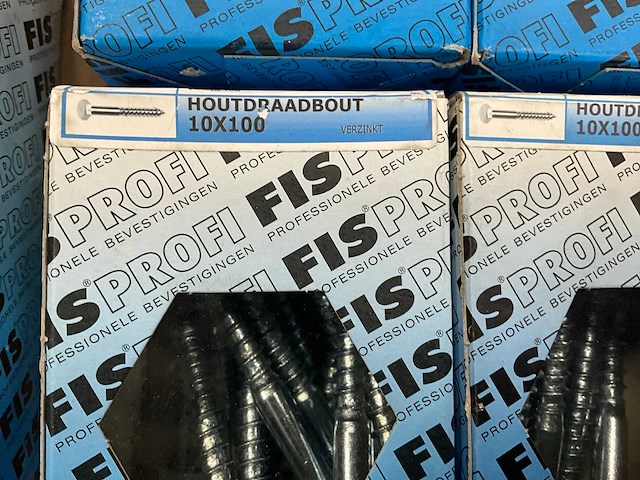 Fisprofi partij houtdraadbouten, slotbouten en diversen (62x) - afbeelding 20 van  24