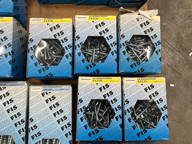 Fisprofi partij houtdraadbouten, slotbouten en diversen (62x) - afbeelding 23 van  24