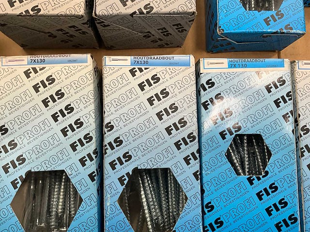 Fisprofi partij houtdraadbouten, slotbouten en stokeinden (80x) - afbeelding 4 van  20