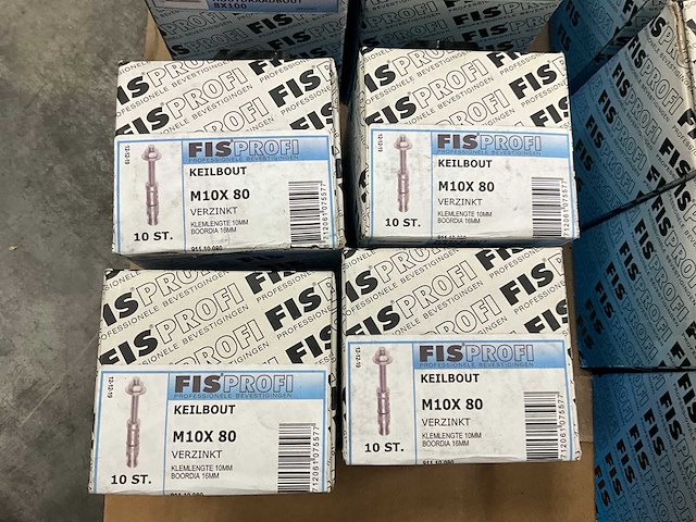 Fisprofi partij houtdraadbouten, slotbouten en stokeinden (80x) - afbeelding 18 van  20