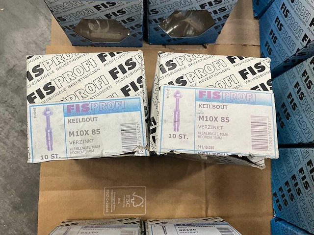 Fisprofi partij houtdraadbouten, slotbouten en stokeinden (80x) - afbeelding 19 van  20