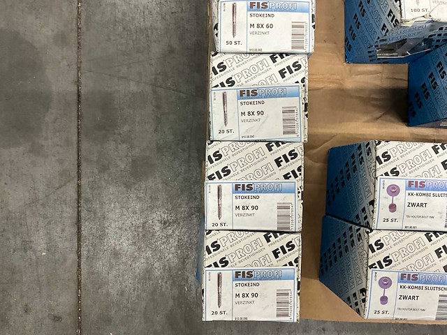 Fisprofi partij houtdraadbouten, slotbouten en stokeinden (91x) - afbeelding 13 van  22