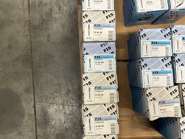 Fisprofi partij houtdraadbouten, slotbouten en stokeinden (91x) - afbeelding 14 van  22