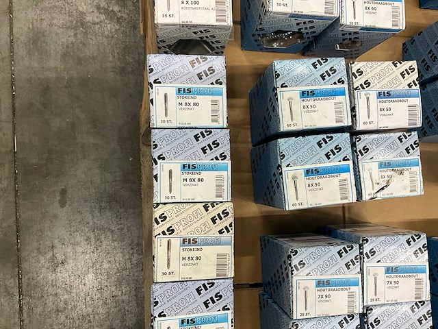 Fisprofi partij houtdraadbouten, slotbouten en stokeinden (91x) - afbeelding 15 van  22