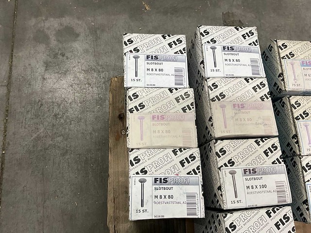 Fisprofi partij houtdraadbouten, slotbouten en stokeinden (91x) - afbeelding 18 van  22