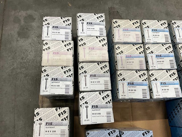 Fisprofi partij houtdraadbouten, slotbouten en stokeinden (91x) - afbeelding 19 van  22