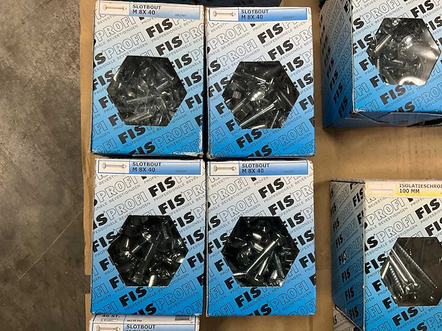 Fisprofi partij isolatieschroeven, slotbouten, keilbouten en overige (60x) - afbeelding 4 van  22