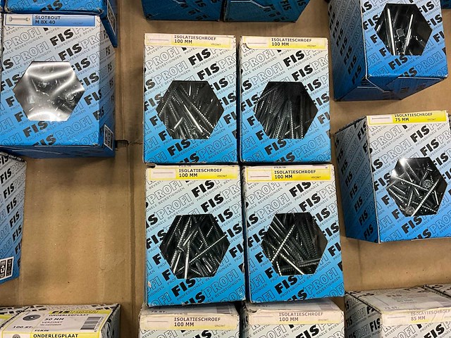Fisprofi partij isolatieschroeven, slotbouten, keilbouten en overige (60x) - afbeelding 7 van  22