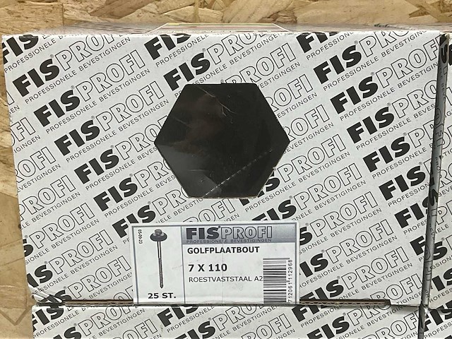 Fisprofi rvs golfplaatbout 7x110 (100x) - afbeelding 4 van  5