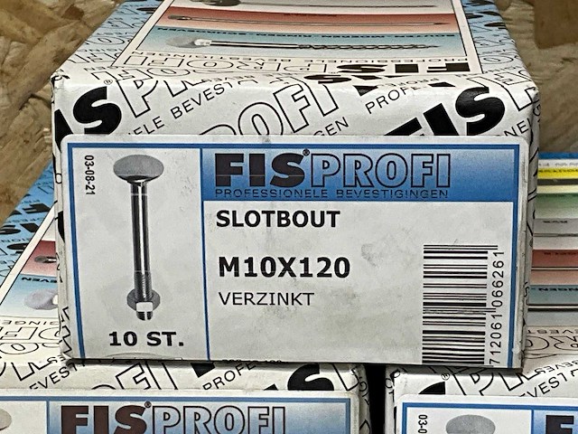 Fisprofi slotbouten m8x120 en m10x120 (110x) - afbeelding 3 van  5