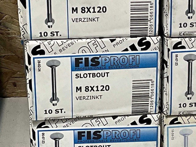 Fisprofi slotbouten m8x120 en m10x120 (110x) - afbeelding 5 van  5